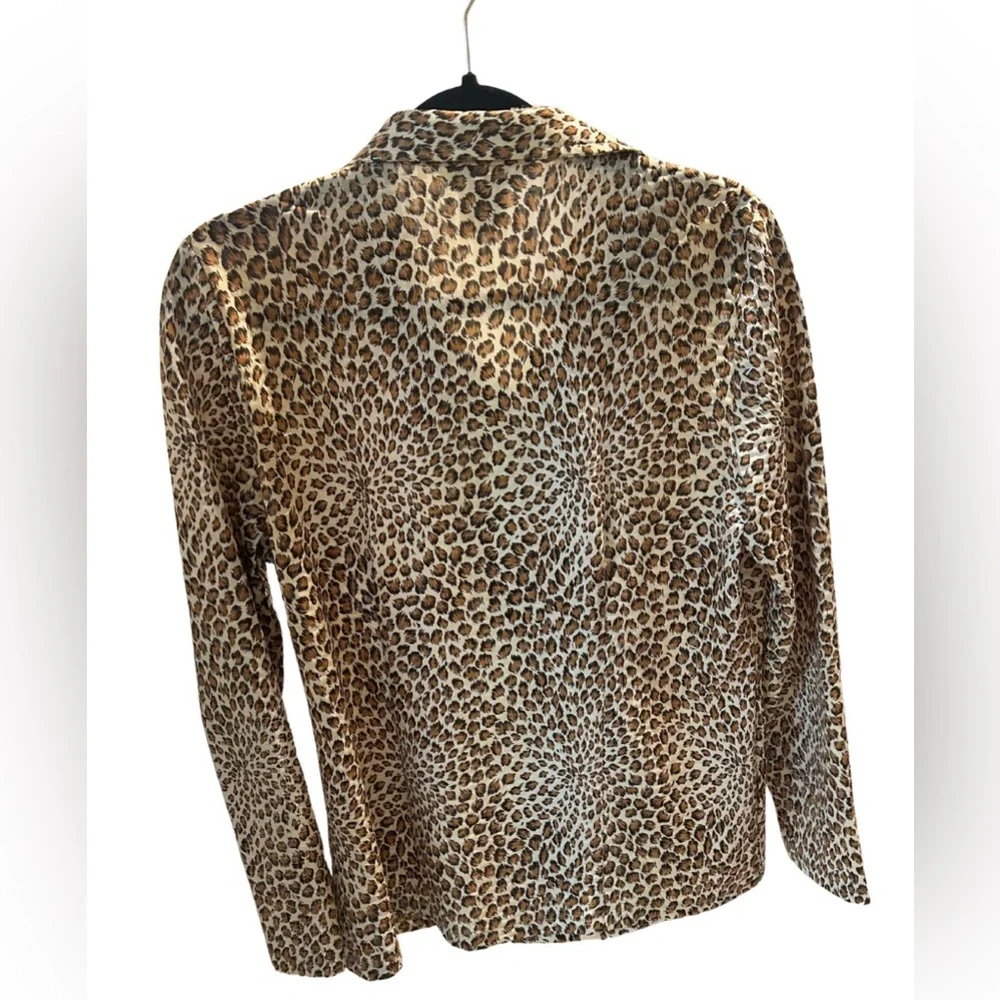 Exclusively Misook Leopard Sequin Jacket | Size XS | Vintage 90s
